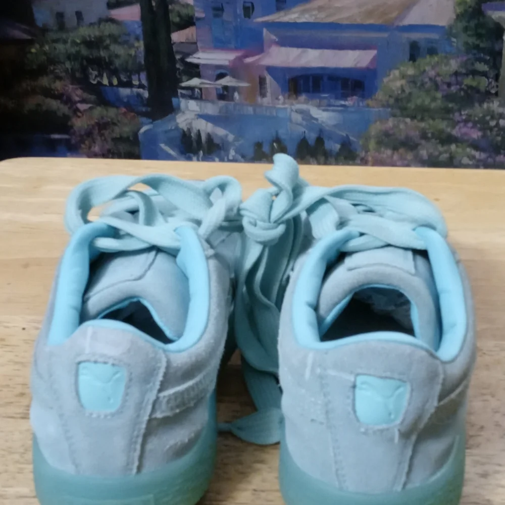 PUMA Classic 🏃 “Suede Classic Ice Mix“ Size 1.5C Child👦,Like🆕new!Gift It.🎁 - Picture 16 of 16